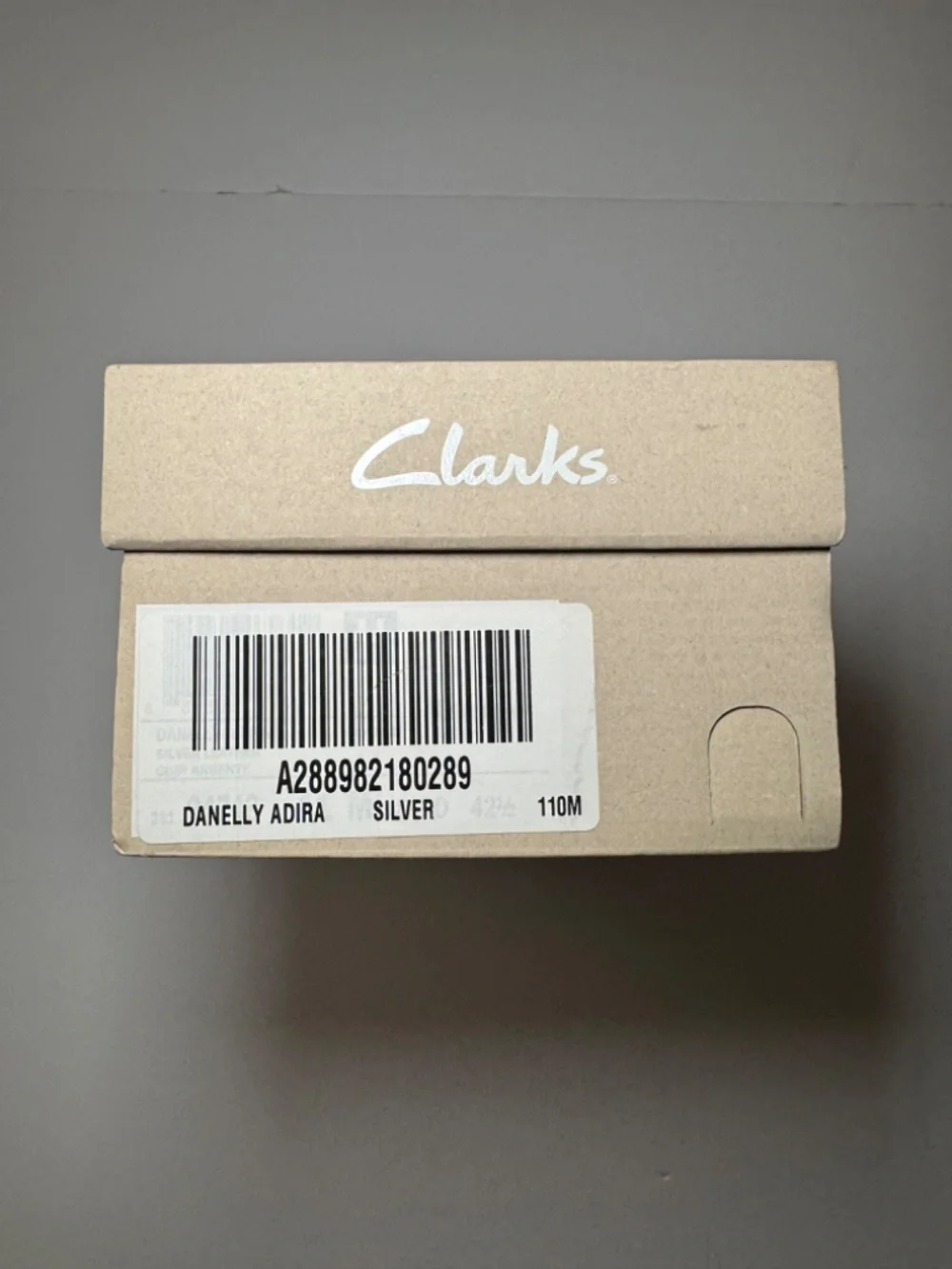 Clarks Danelly Adira Flats Silver Metallic Espadrille Slip On 11M NIB